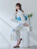 画像7: 【即日発送】水墨風ニュアンス菖蒲浴衣【浴衣３点セット 浴衣/帯/下駄】OBI-g-500-kj-11-AQM / HIMO-900-yn-4-GYxGY / HEKO-800-sb-5-WH / YA-1023-wk-BL / GETA-01-kj-2-BL / [YMT]