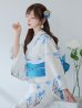 画像8: 【即日発送】水墨風ニュアンス菖蒲浴衣【浴衣３点セット 浴衣/帯/下駄】OBI-g-500-kj-11-AQM / HIMO-900-yn-4-GYxGY / HEKO-800-sb-5-WH / YA-1023-wk-BL / GETA-01-kj-2-BL / [YMT]