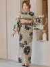 画像4: 【即日発送】レトロモダンマーガレット浴衣 OBI-hira-100-ok-2-BRxBE / HIMO-900-yn-7-MOC / HEKO-800-sb-3-BR / YA-72-kn-MOC / GETA-01-kj-5-MOC/ [YMT]