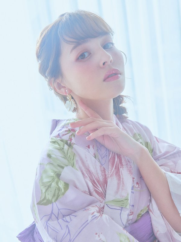 画像17: 【即日発送】ニュアンス朝顔ピンク浴衣【浴衣３点セット 浴衣/帯/下駄】[YMT]