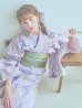 画像23: 【即日発送】くすみパープル藤の花浴衣 OBI-g-500-kj-6-GR / HIMO-900-yn-5-IV / HEKO-800-sb-5-WH / YA-1029-wk-MVPL / GETA-01-kj-7-P/ [YMT]