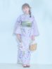 画像4: 【即日発送】くすみパープル藤の花浴衣 OBI-g-500-kj-6-GR / HIMO-900-yn-5-IV / HEKO-800-sb-5-WH / YA-1029-wk-MVPL / GETA-01-kj-7-P/ [YMT]