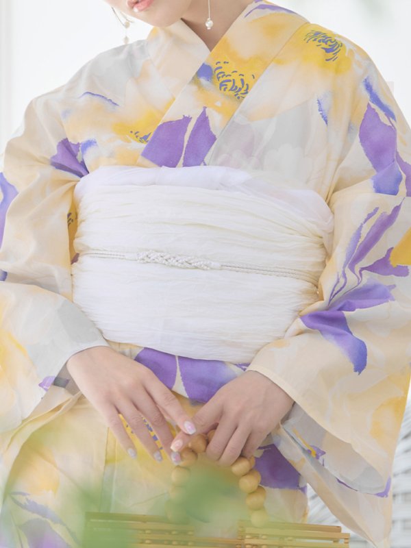 画像22: 【即日発送】鮮やか×大柄フラワー浴衣【浴衣３点セット 浴衣/帯/下駄】[YMT]