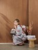 画像13: 【即日発送】シック大人フラワー浴衣【浴衣３点セット 浴衣/帯/下駄】OBI-siwa-200-kj-8-P / HIMO-903-kj-W / HEKO-800-sb-5-WH / YA-1079-kj-8-W / GETA-01-kj-7-P/ [YMT]