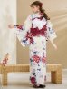 画像23: 【即日発送】ホワイト×レッド牡丹浴衣【浴衣３点セット 浴衣/帯/下駄】OBI-siwa-202-ok-10-R / HIMO-902-kj-5-RosePK / HEKO-800-sb-5-WH / YA-72-kn-R / GETA-02-ok-7-R/ [YMT]