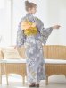 画像12: 【即日発送】グレー×フラワー浴衣 OBI-siwa-202-ok-14-MUS / HIMO-902-kj-2-MUS / HEKO-800-sb-6-YEBE / YA-80-kn-W / YA-1081-kj-IV / GETA-02-ok-2-IV / [YMT]