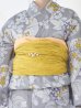 画像13: 【即日発送】グレー×フラワー浴衣 OBI-siwa-202-ok-14-MUS / HIMO-902-kj-2-MUS / HEKO-800-sb-6-YEBE / YA-80-kn-W / YA-1081-kj-IV / GETA-02-ok-2-IV / [YMT]