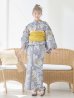 画像3: 【即日発送】グレー×フラワー浴衣 OBI-siwa-202-ok-14-MUS / HIMO-902-kj-2-MUS / HEKO-800-sb-6-YEBE / YA-80-kn-W / YA-1081-kj-IV / GETA-02-ok-2-IV / [YMT]