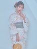 画像12: 【即日発送】ホワイトベージュ紫陽花浴衣 OBI-siwa-202-ok-8-GY / HIMO-900-yn-5-IV / HEKO-800-sb-5-WH / YA-1024-wk-BE / GETA-02-ok-2-IV/ [YMT]