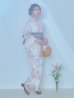 画像4: 【即日発送】ホワイトベージュ紫陽花浴衣 OBI-siwa-202-ok-8-GY / HIMO-900-yn-5-IV / HEKO-800-sb-5-WH / YA-1024-wk-BE / GETA-02-ok-2-IV/ [YMT]