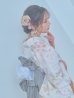 画像6: 【即日発送】ホワイトベージュ紫陽花浴衣 OBI-siwa-202-ok-8-GY / HIMO-900-yn-5-IV / HEKO-800-sb-5-WH / YA-1024-wk-BE / GETA-02-ok-2-IV/ [YMT]