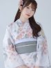 画像16: 【即日発送】ホワイトベージュ紫陽花浴衣 OBI-siwa-202-ok-8-GY/ HIMO-900-yn-5-IV / HEKO-800-sb-5-WH / YA-1024-wk-BE / GETA-02-ok-2-IV/ [YMT]
