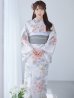 画像7: 【即日発送】ホワイトベージュ紫陽花浴衣 OBI-siwa-202-ok-8-GY/ HIMO-900-yn-5-IV / HEKO-800-sb-5-WH / YA-1024-wk-BE / GETA-02-ok-2-IV/ [YMT]