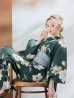 画像14: 【即日発送】ディープグリーン×イエローフラワー浴衣 OBI-siwa-202-ok-8-GY / HIMO-900-yn-4-GYxGY / HEKO-800-sb-5-WH / YA-1027-wk-IV / GETA-02-ok-4-MOC/ [YMT]