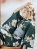 画像17: 【即日発送】ディープグリーン×イエローフラワー浴衣 OBI-siwa-202-ok-8-GY / HIMO-900-yn-4-GYxGY / HEKO-800-sb-5-WH / YA-1027-wk-IV / GETA-02-ok-4-MOC/ [YMT]