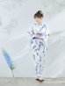 画像6: 【即日発送】大理石×フェザー柄浴衣【浴衣３点セット 浴衣/帯/下駄】[YMT]