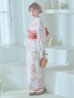 画像14: 【即日発送！】クリームイエロー×オレンジ紫陽花浴衣 OBI-g-500-kj-4-OR / HIMO-900-yn-5-IV / HEKO-800-sb-5-WH / YA-1027-wk-P / GETA-02-ok-2-IV / [YMT]