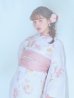 画像9: 【即日発送】水彩ピンクフラワー浴衣【浴衣３点セット 浴衣/帯/下駄】OBI-siwa-200-kj-8-P / HIMO-907-wk-W/ HEKO-800-sb-5-WH / YA-1024-wk-P / GETA-02-ok-5-P/ [YMT]