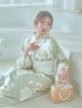 画像3: 【即日発送】くすみグリーン×ホワイトフラワー浴衣 OBI-siwa-202-ok-5-IV / HIMO-900-yn-5-IV / HEKO-800-sb-5-WH / YA-81-kn-W / YA-1081-kj-IV / GETA-02-ok-2-IV/ [YMT]