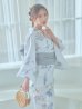 画像11: 【即日発送！】ホワイト×アイシーフラワー浴衣 OBI-siwa-202-ok-8-GY / HIMO-900-yn-4-GYxGY / HEKO-800-sb-5-WH / YA-1027-wk-IV / GETA-02-ok-4-MOC/ [YMT]