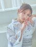 画像19: 【即日発送！】ホワイト×アイシーフラワー浴衣 OBI-siwa-202-ok-8-GY / HIMO-900-yn-4-GYxGY / HEKO-800-sb-5-WH / YA-1027-wk-IV / GETA-02-ok-4-MOC/ [YMT]