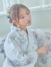 画像20: 【即日発送！】ホワイト×アイシーフラワー浴衣 OBI-siwa-202-ok-8-GY / HIMO-900-yn-4-GYxGY / HEKO-800-sb-5-WH / YA-1027-wk-IV / GETA-02-ok-4-MOC/ [YMT]