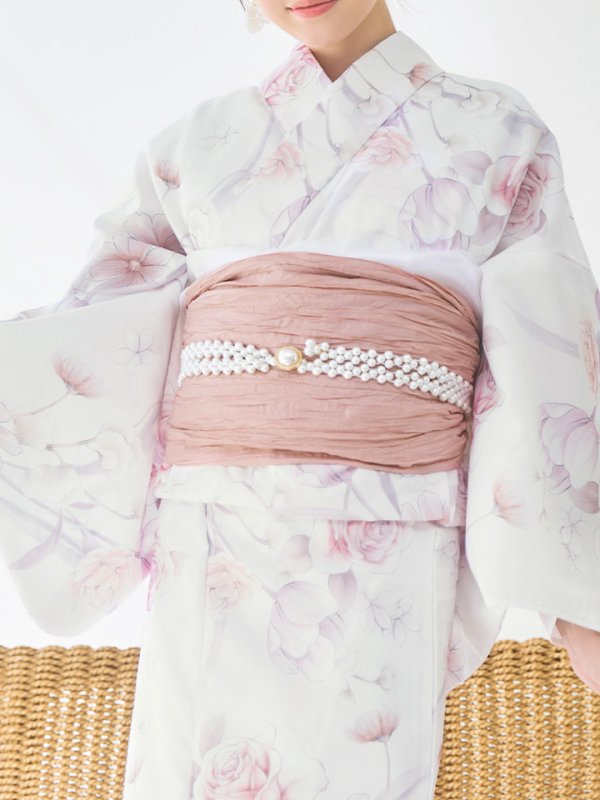 画像19: 【即日発送】アイシーピンクフラワー浴衣【浴衣３点セット 浴衣/帯/下駄】[YMT]