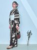 画像5: 【即日発送！】ストライプ×フラワーレトロ浴衣【浴衣３点セット 浴衣/帯/下駄】OBI-hira-100-ok-15-WxW / HIMO-900-yn-5-IV / HEKO-800-sb-5-WH / YA-1027-wk-PL / GETA-02-ok-4-MOC/ [YMT]