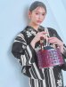 画像9: 【即日発送！】ストライプ×フラワーレトロ浴衣【浴衣３点セット 浴衣/帯/下駄】OBI-hira-100-ok-15-WxW / HIMO-900-yn-5-IV / HEKO-800-sb-5-WH / YA-1027-wk-PL / GETA-02-ok-4-MOC/ [YMT]