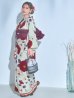画像3: 【即日発送】ホワイト＆レッド椿浴衣【浴衣３点セット 浴衣/帯/下駄】OBI-siwa-200-kj-7-RoseWI / HIMO-902-kj-5-RosePK / HEKO-800-sb-5-WH / YA-1027-wk-R / GETA-02-ok-8-RoseP/ [YMT]