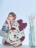 画像6: 【即日発送】ホワイト＆レッド椿浴衣【浴衣３点セット 浴衣/帯/下駄】OBI-siwa-200-kj-7-RoseWI / HIMO-902-kj-5-RosePK / HEKO-800-sb-5-WH / YA-1027-wk-R / GETA-02-ok-8-RoseP/ [YMT]