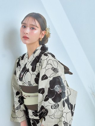 モノトーン大正モダン浴衣