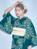 画像10: 【即日発送】エメラルドグリーン×花火浴衣【浴衣３点セット 浴衣/帯/下駄】OBI-siwa-202-ok-5-IV / HIMO-900-yn-7-MOC / HEKO-800-sb-3-BR / YA-1027-wk-IV / GETA-02-ok-4-MOC /[YMT]