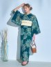 画像11: 【即日発送】エメラルドグリーン×花火浴衣【浴衣３点セット 浴衣/帯/下駄】OBI-siwa-202-ok-5-IV / HIMO-900-yn-7-MOC / HEKO-800-sb-3-BR / YA-1027-wk-IV / GETA-02-ok-4-MOC /[YMT]