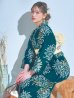 画像8: 【即日発送】エメラルドグリーン×花火浴衣【浴衣３点セット 浴衣/帯/下駄】OBI-siwa-202-ok-5-IV / HIMO-900-yn-7-MOC / HEKO-800-sb-3-BR / YA-1027-wk-IV / GETA-02-ok-4-MOC /[YMT]
