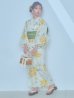 画像2: 【即日発送！】レモンフラワー浴衣 OBI-siwa-202-ok-12-GR / HIMO-900-yn-5-IV / HEKO-800-sb-5-WH / YA-68-kn-YEBE / GETA-02-ok-2-IV/ [YMT] (2)