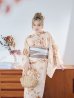 画像6: 【即日発送】リッチベージュダリア浴衣 OBI-hira-100-ok-1-BE / HIMO-900-yn-7-MOC / HEKO-800-sb-3-BR / YA-1029-wk-P / GETA-02-ok-4-MOC/ [YMT]