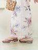 画像17: 【即日発送！】ホワイト×アイシーフラワー浴衣【浴衣３点セット 浴衣/帯/下駄】OBI-siwa-202-ok-17-BR / HIMO-900-yn-4-GYxGY / HEKO-800-sb-5-WH / YA-68-kn-PL / YA-68-kn-P / GETA-02-ok-8-RoseP / [YMT]