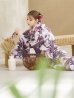 画像10: 白地×ピンクの蓮の花浴衣 OBI-siwa-201-wk-1-LV / HIMO-902-kj-5-RosePK / HEKO-800-sb-5-WH / YA-1027-wk-PL / GETA-02-ok-8-RoseP/ [YMT]