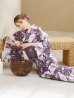 画像8: 白地×ピンクの蓮の花浴衣 OBI-siwa-201-wk-1-LV / HIMO-902-kj-5-RosePK / HEKO-800-sb-5-WH / YA-1027-wk-PL / GETA-02-ok-8-RoseP/ [YMT]