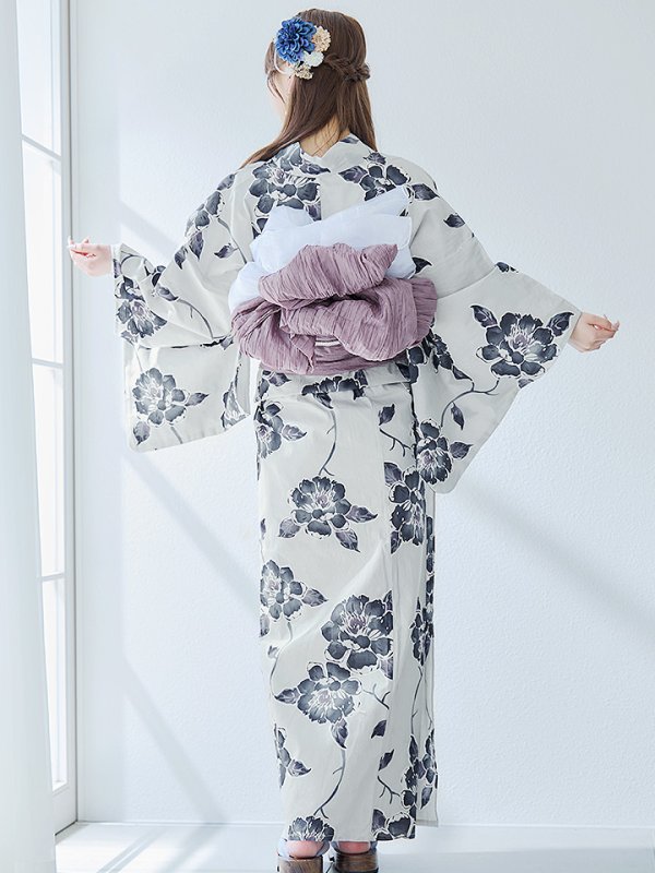 画像13: 【即日発送】古典ロマン牡丹浴衣【浴衣３点セット 浴衣/帯/下駄】[YMT]