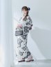 画像6: 【予約 / 5月中旬発送予定】古典ロマン牡丹浴衣 OBI-siwa-201-wk-1-LV / HIMO-900-yn-5-IV / HEKO-800-sb-5-WH / YA-948-kj-NV / GETA-01-kj-2-BL/ [YMT]