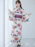 画像4: 【即日発送】はいからピンクの紫陽花浴衣【浴衣３点セット 浴衣/帯/下駄】OBI-siwa-201-wk-4-PL / HIMO-900-yn-8-P / HEKO-800-sb-5-WH / YA-954-kj-P / YA-1017-am-W / GETA-01-kj-7-P / [YMT]