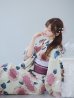 画像6: 【即日発送】はいからピンクの紫陽花浴衣【浴衣３点セット 浴衣/帯/下駄】OBI-siwa-201-wk-4-PL / HIMO-900-yn-8-P / HEKO-800-sb-5-WH / YA-954-kj-P / YA-1017-am-W / GETA-01-kj-7-P / [YMT]