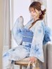 画像2: 蒼華に咲く牡丹浴衣【浴衣３点セット 浴衣/帯/下駄】[YMT] (2)