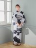 画像10: 【予約 / 5月中旬発送予定】モノトーンダリア柄浴衣 OBI-hira-100-ok-5-GYxSV / HIMO-900-yn-3-GYxGD / YA-73-kn-GY / GETA-01-kj-3-IV/ [y/OF01]