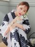 画像13: 【予約 / 5月中旬発送予定】モノトーンダリア柄浴衣 OBI-hira-100-ok-5-GYxSV / HIMO-900-yn-3-GYxGD / YA-73-kn-GY / GETA-01-kj-3-IV/ [y/OF01]