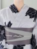 画像17: 【予約 / 5月中旬発送予定】モノトーンダリア柄浴衣 OBI-hira-100-ok-5-GYxSV / HIMO-900-yn-3-GYxGD / YA-73-kn-GY / GETA-01-kj-3-IV/ [y/OF01]