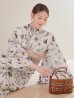 画像8: アンティーク調ボタニカル浴衣【浴衣３点セット 浴衣/帯/下駄】OBI-g-500-kj-7-GYGE / HIMO-900-yn-7-MOC / HEKO-800-sb-11-MOC / YA-1070-kn-DuP / GETA-01-kj-5-MOC/ [YMT]