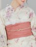 画像18: 牡丹百合花柄浴衣 OBI-siwa-204-wk-6-P / HIMO-900-yn-8-P / HEKO-800-sb-5-W / YA-1073-kn-IV / GETA-02-ok-8-RoseP/ [YMT]